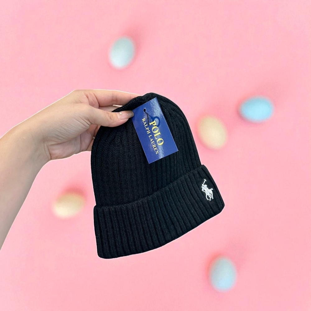 Polo by Ralph Lauren Classic Black Beanie